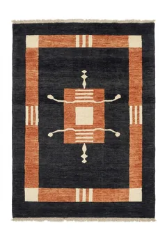 Kazak Geometric Medallion Charcoal