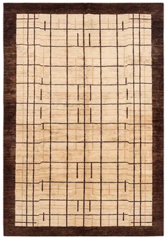 Kazak Linear Grid Ivory