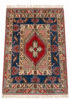 Kazak Medallion Blue Red