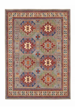 Kazak Medallion Star Grey