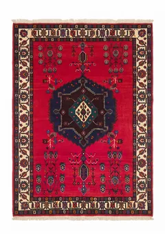Luri Tribal Medallion Crimson