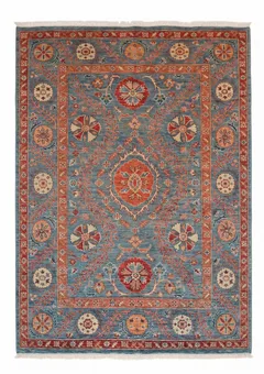 Mamluk Vase Floral Slate Blue