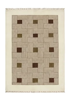 Grid Weave Ivory Rug