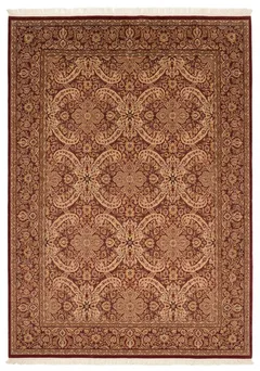 Pak Tabriz Paisley Lattice Burgundy