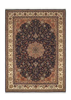 Pakistani Isfahan Medallion Navy