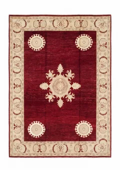 Pakistani Medallion Burgundy