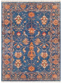 Ziegler Mamluk Vine Scroll Indigo