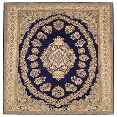 Kerman Medallion Floral Purple
