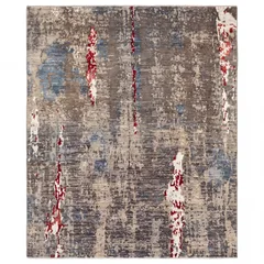 Indo-Persian Abstract Expressionist Grey