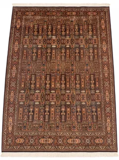 Kashmir Silk Compartment Teal Gold