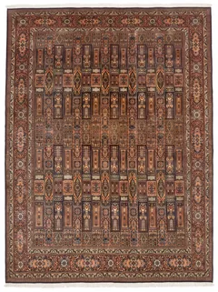 Kashmir Silk Compartment Teal Gold