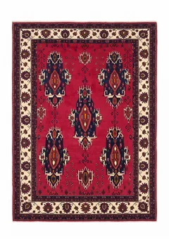 Qashqai Tribal Medallion Crimson