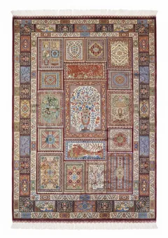 Qum Compartmental Garden Burgundy