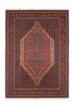 Senneh Medallion Herati Slate Blue