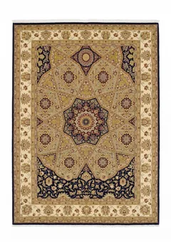 Tabriz Dome Medallion Gold