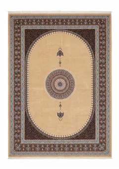 Tabriz Gombad Medallion Beige