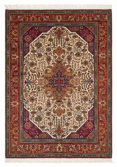 Tabriz Medallion Ivory