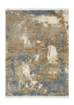 Tibetan Abstract Erosion Blue
