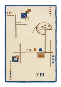 Tibetan Bauhaus Geometric Cream