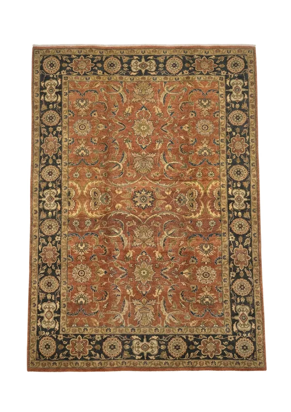 Sultanabad-Style All-Over Floral, Sultanabad collector-sale rug, in orange, Wool, 213 × 305 cm (7'0" × 10'0"), Nasim Carpets Malaysia