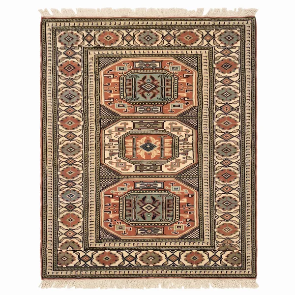 Kazak Triple Medallion Terracotta, Kazak, Caucasus (Southwest Azerbaijan / Armenia border region) tribal rug, in terracotta red, Wool, 2652 × 4694 cm (87'0" × 154'0"), Nasim Carpets Malaysia