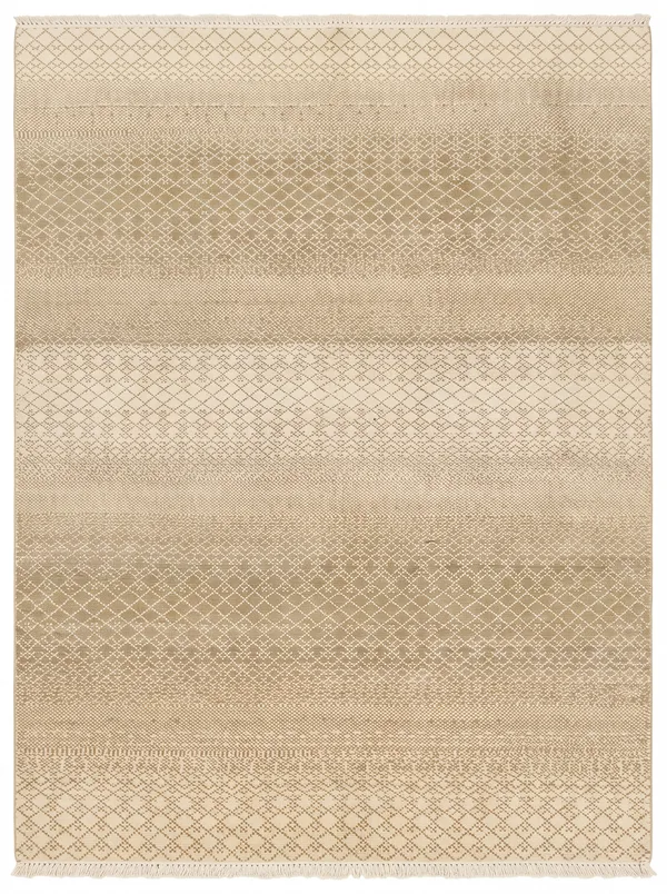 Moroccan All-Over Diamond Ivory, Morocco modern rug, in warm ivory, Wool, 183 × 290 cm (6'0" × 9'6"), Nasim Carpets Malaysia