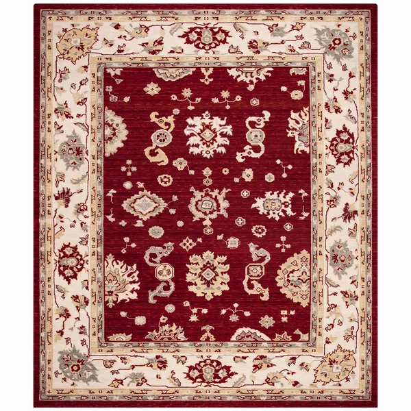 Ziegler All-Over Crimson, Sultanabad (Arak), Iran — Ziegler workshop tradition persian rug, in crimson red, Wool, 204 × 296 cm (6'8" × 9'9"), Nasim Carpets Malaysia