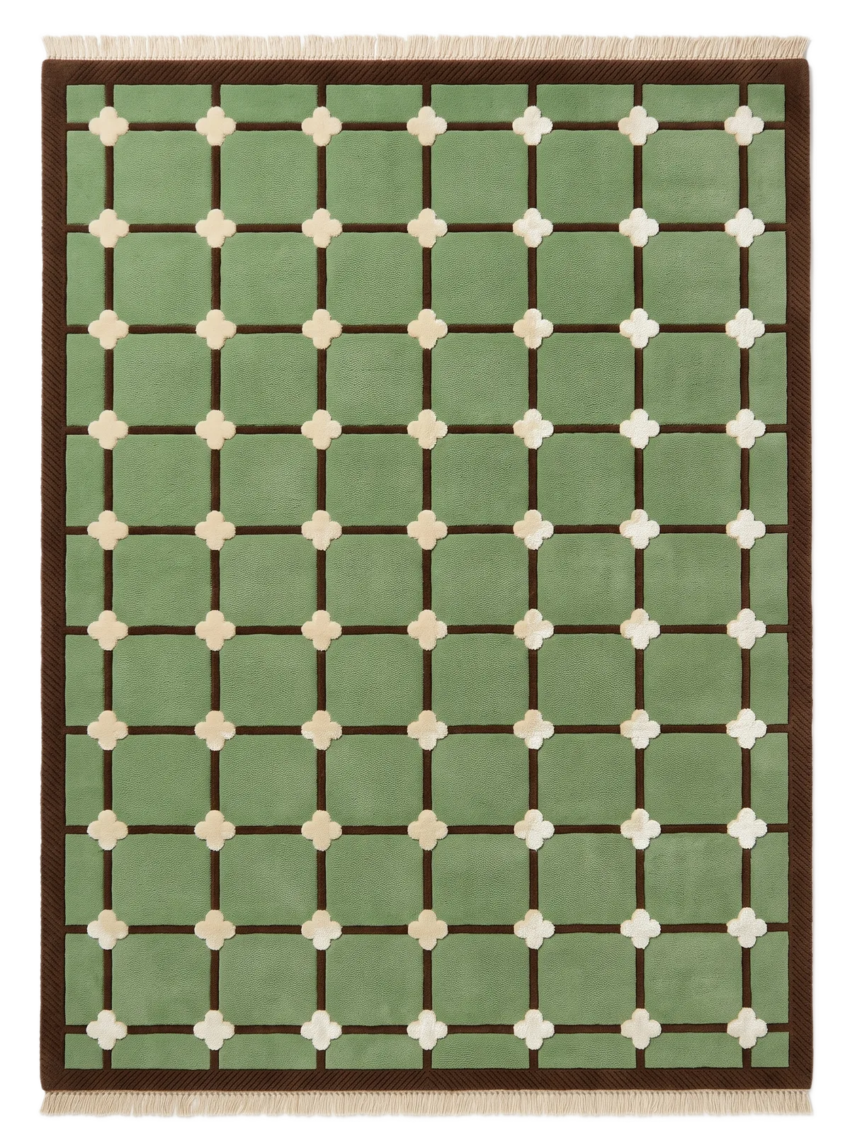 Clover Grid, custom rug, 200 × 300 cm (6'7" × 9'10"), Nasim Carpets Malaysia