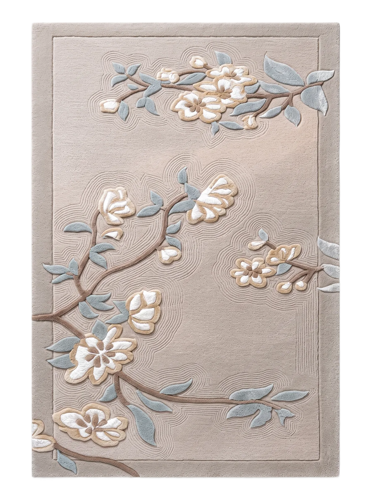 Hanabranch, custom rug, 200 × 300 cm (6'7" × 9'10"), Nasim Carpets Malaysia