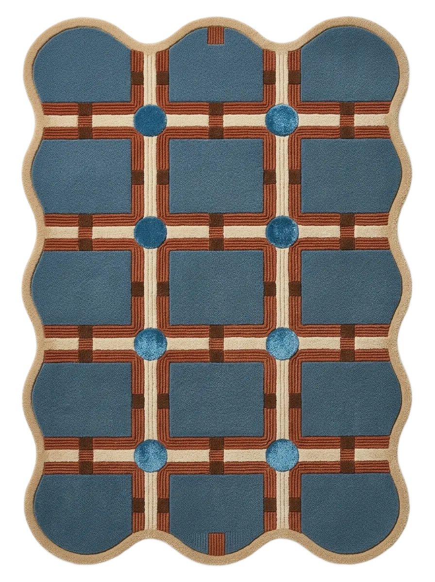 Lattice Garden, custom rug, 200 × 300 cm (6'7" × 9'10"), Nasim Carpets Malaysia