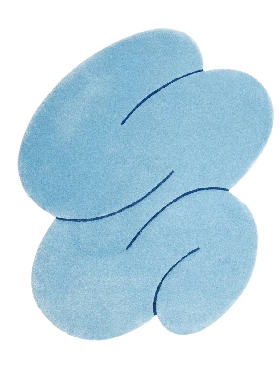 Petal Drift, custom rug, 200 × 300 cm (6'7" × 9'10"), Nasim Carpets Malaysia
