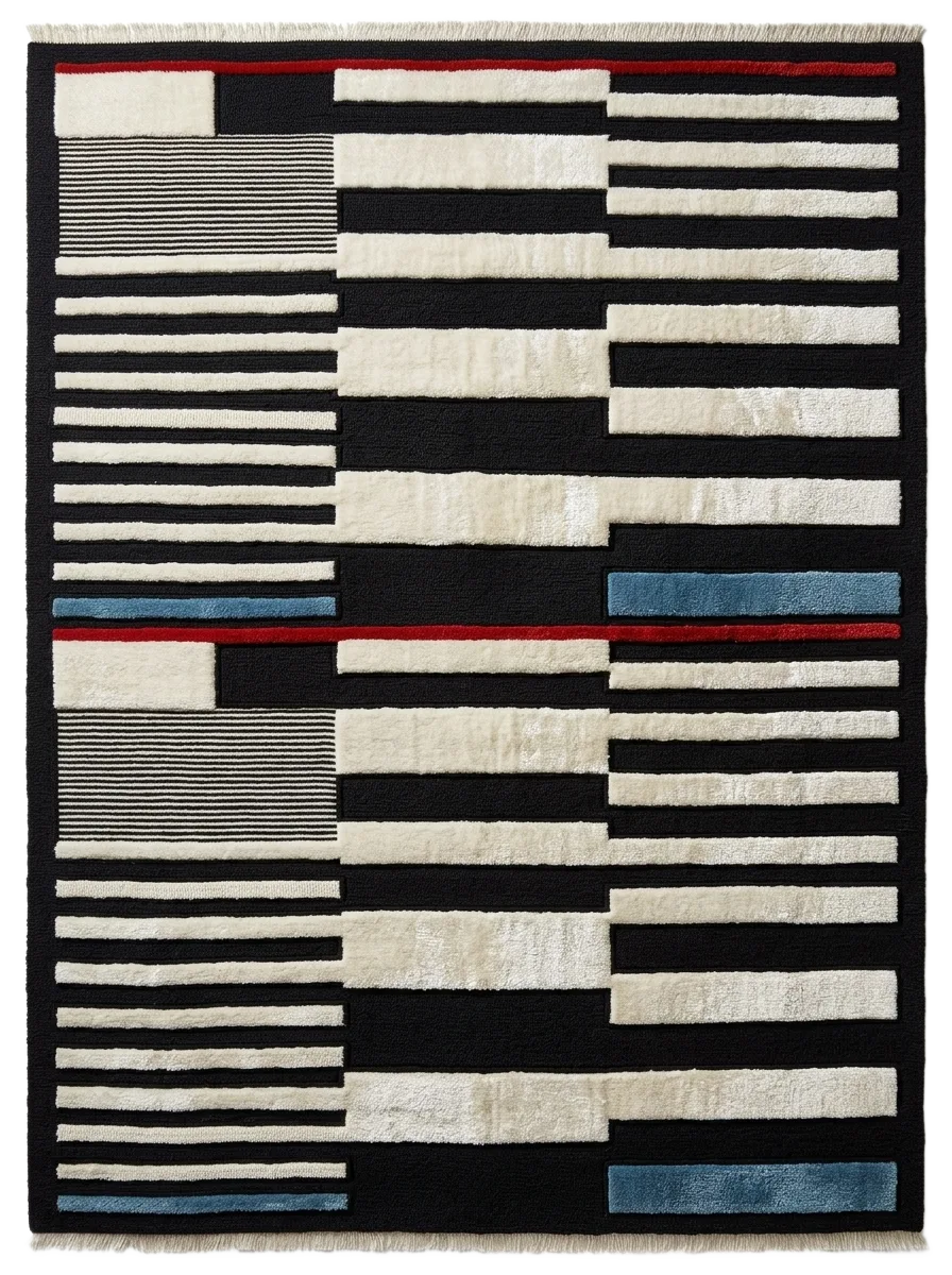 Rhythm Section, custom rug, 200 × 300 cm (6'7" × 9'10"), Nasim Carpets Malaysia